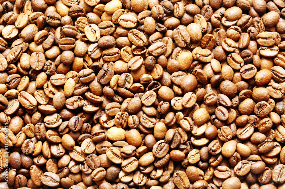 Roasted coffee beans, can be used as a background Roasted coffee beans, can be used as a background