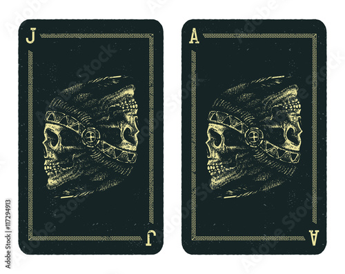 Playing cards design.