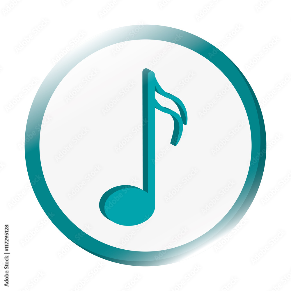 flat design semiquaver musical note icon vector illustration flat design semiquaver musical note icon vector illustration