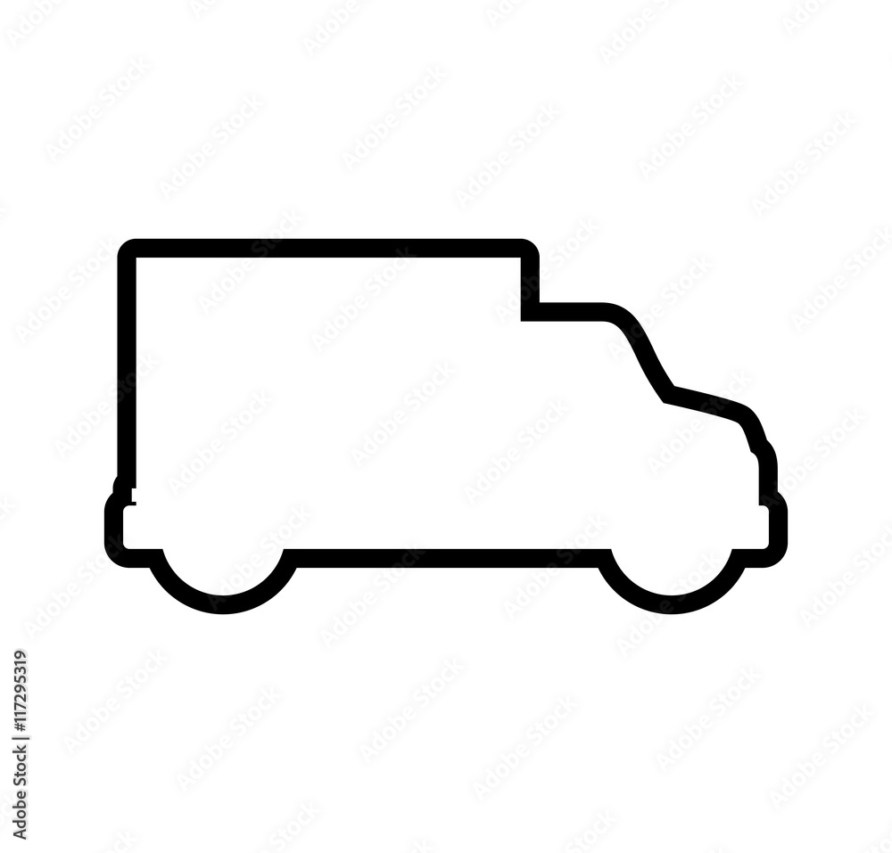 truck transportation delivery shipping icon. Isolated and flat illustration. Vector graphic truck transportation delivery shipping icon. Isolated and flat illustration. Vector graphic