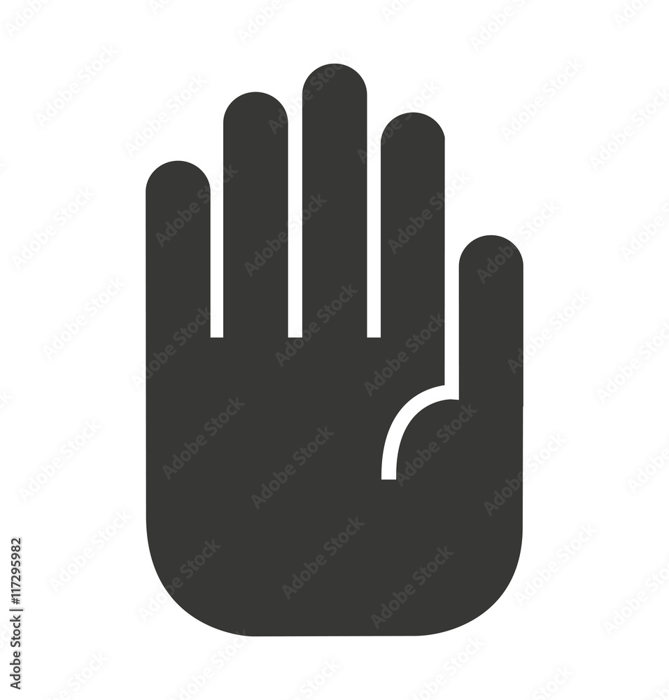 hand human silhouette icon hand human silhouette icon