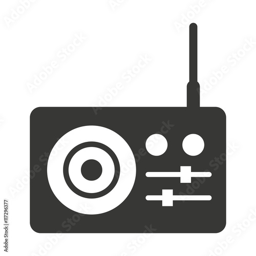 radio antena silhouette icon