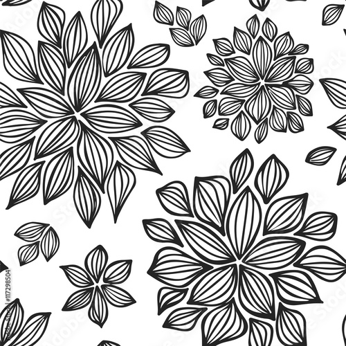 stock vector abstract leaf and flowers elements set. summer desi