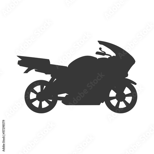 motorcycle motor motorbike transportation icon. Isolated and flat illustration. Vector graphic