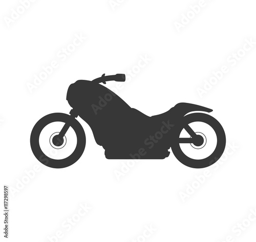 motorcycle motor motorbike transportation icon. Isolated and flat illustration. Vector graphic