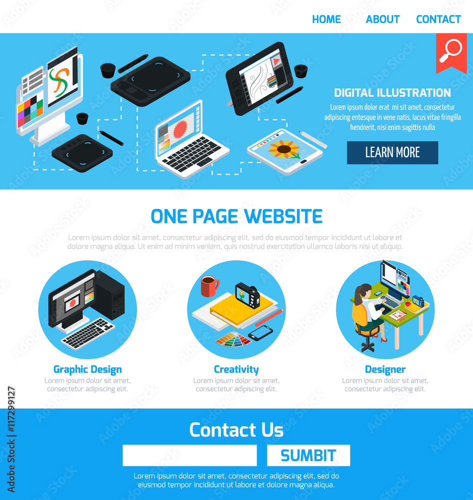 Graphic Design Template For Website