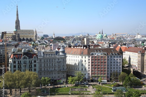 Blick auf das Stadtzentrum in Wien