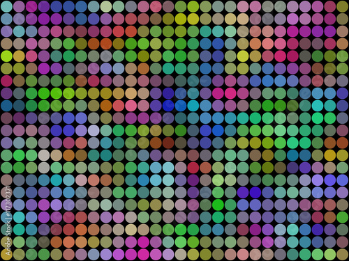 Colors low poly circle style vector mosaic background
