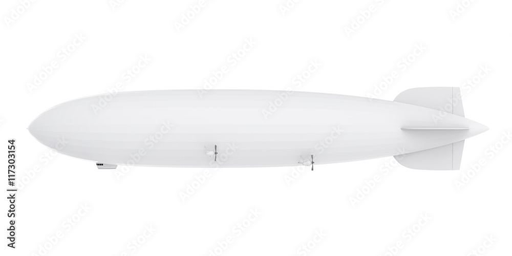 Naklejka premium Airship Isolated