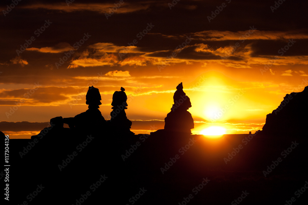 Fototapeta premium Sunrise in Goblin Valley