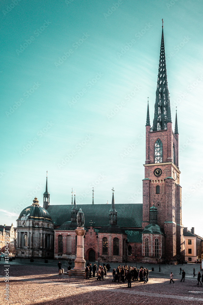 Riddarholm Church at Old Town (Gamla Stan) in Stockholm, Sweden