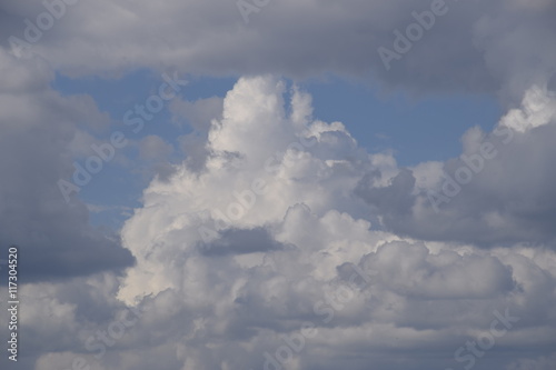 Heavenly landscape with clouds
