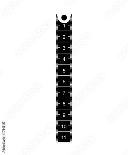 tape measure ribbon icon