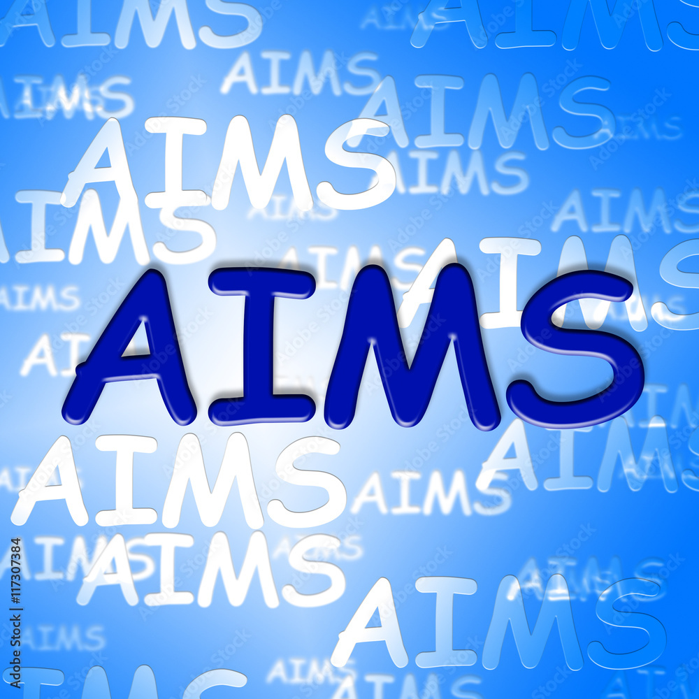 Aims Words Indicates Direction Ambitious And Goal