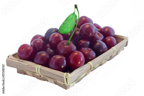 Cherry isolated on white background