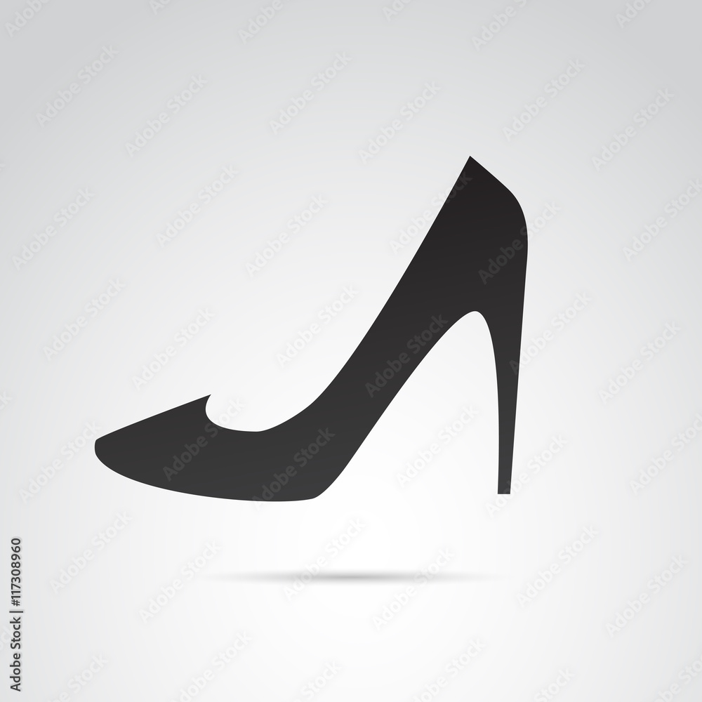 High heel vector icon. High heel vector icon.
