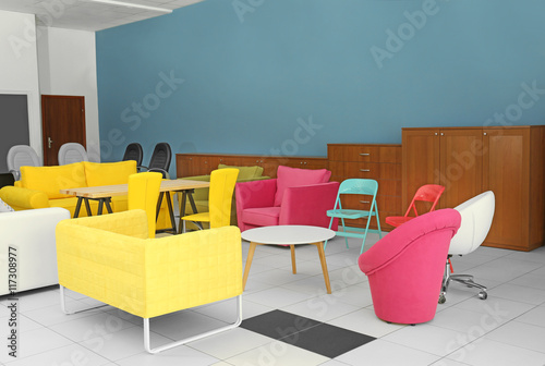 Stylish colorful furniture ...