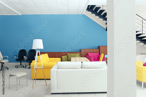 Stylish colorful furniture ...