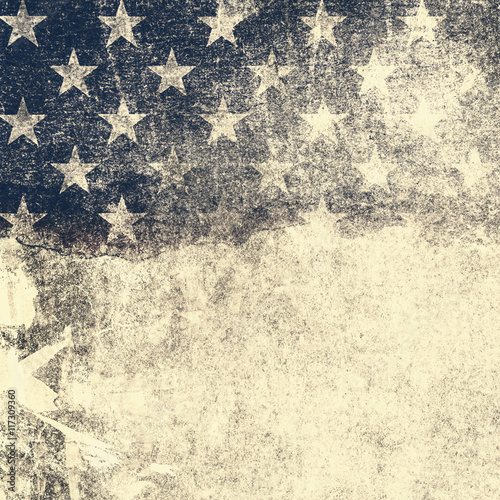 Grunge USA Flag