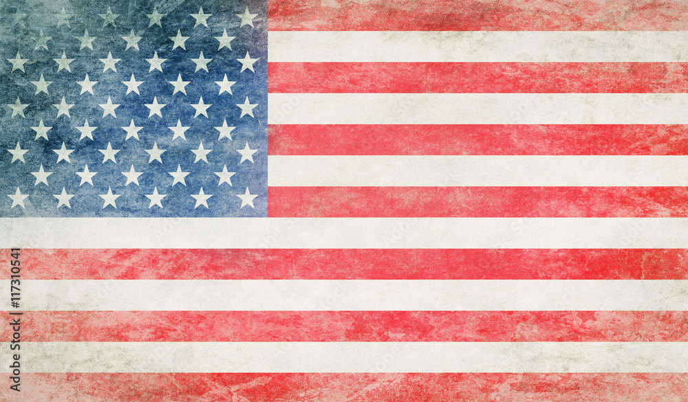 Fototapeta premium Grunge USA Flag