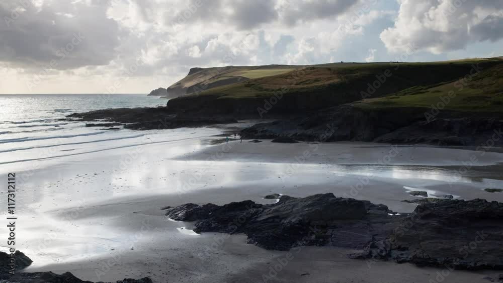 sunset/day to night of stunning english beach