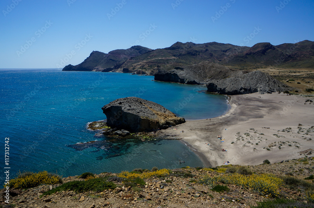 Monsul Beach in Cabo de Gata-Nijar Natural Park, Spain
