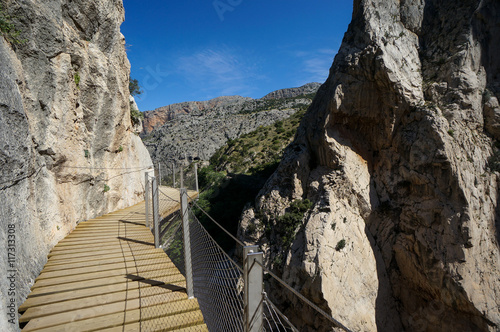 The King's little pathway in Malaga, Spain