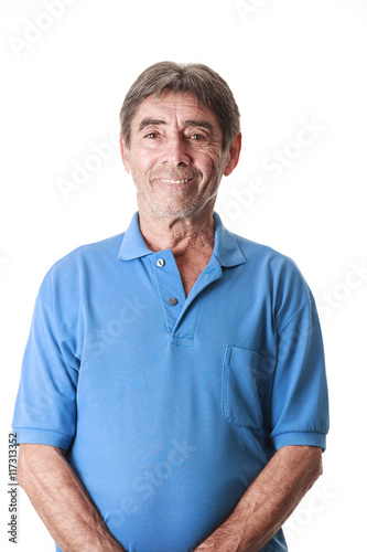 Portrait of a smiling attractive senior man © kleberpicui