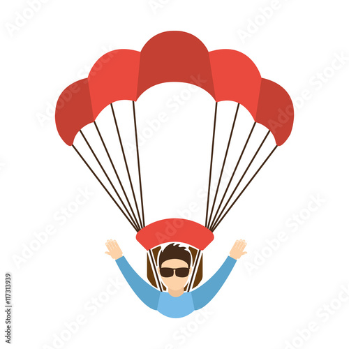 skydiving extreme sport icon