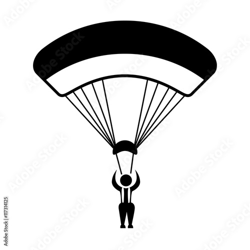 skydiving extreme sport icon