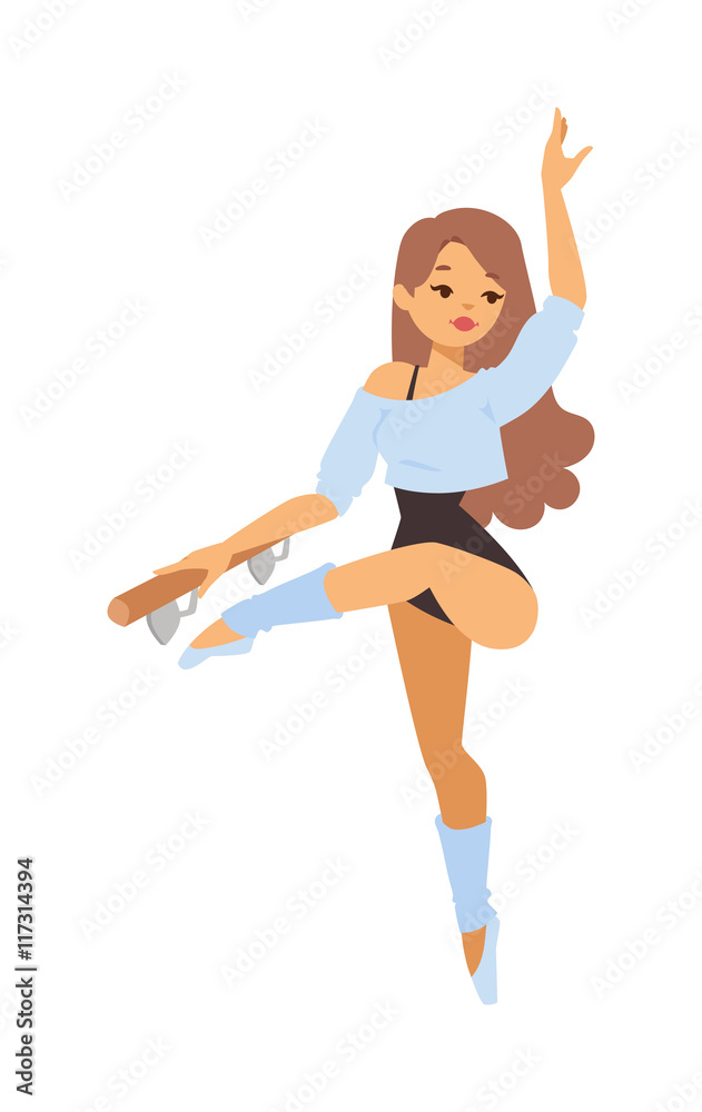 Ballerina dancer vector girl Ballerina dancer vector girl