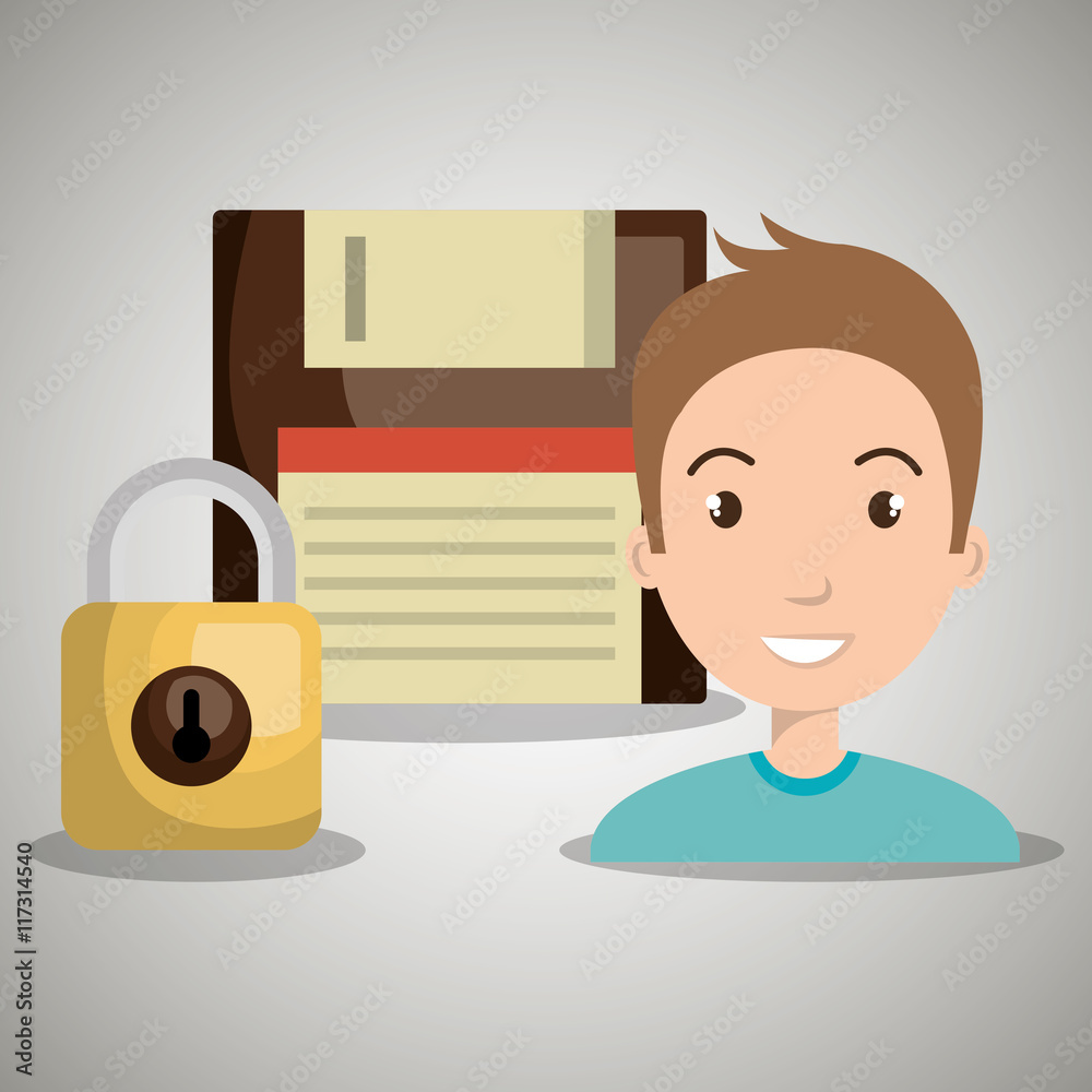 person floppy padlock system person floppy padlock system