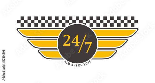 Vintage and modern taxi logos taxi label, taxi badge and design elements. Taxi service business sign template, icon, taxi logo corporate identity design element and vector object