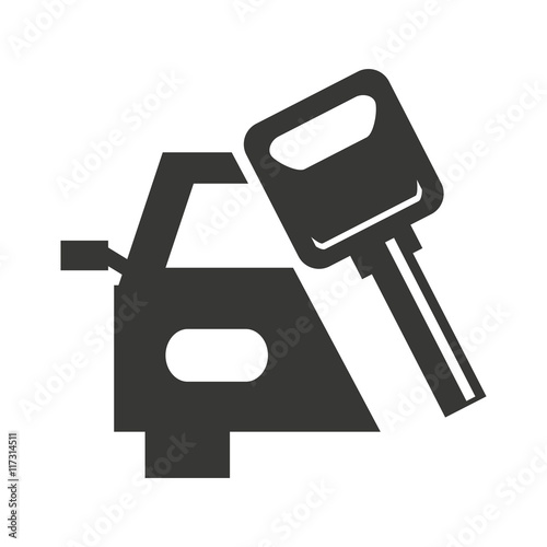 car vehicle keys icon