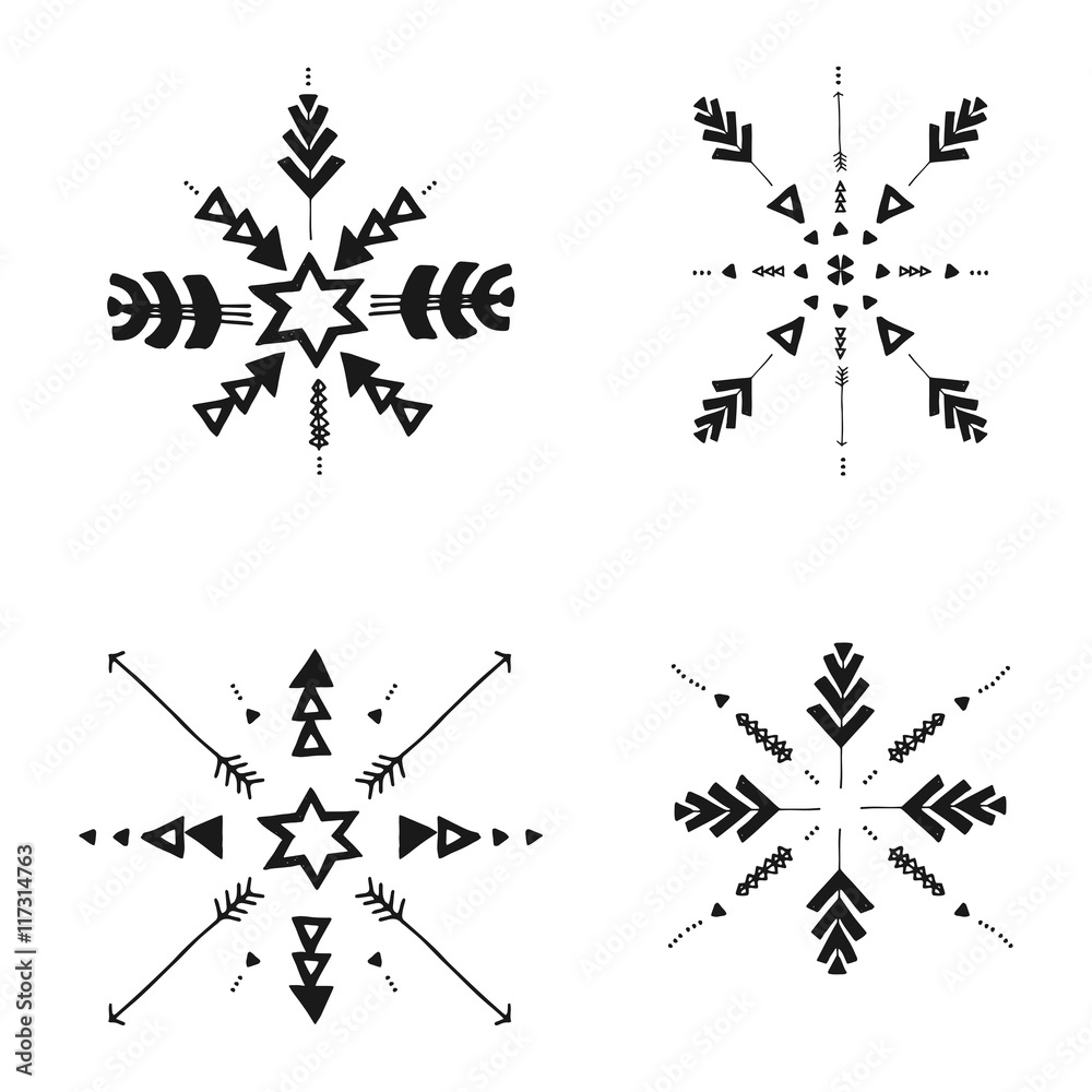 Naklejka premium Etnic Tribal Elements