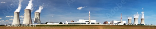 Panoramic view of Nuclear power plant Dukovany photo