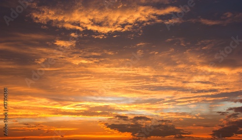Evening sunset view of beautiful sky © Daniel Prudek