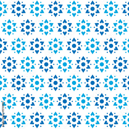 Star of David Vector Seamless Pattern
