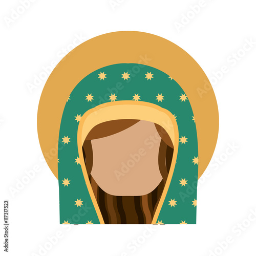 virgin mary cute icon