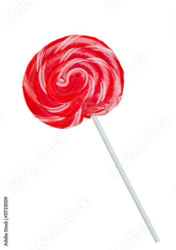 Red Spiral lollipop