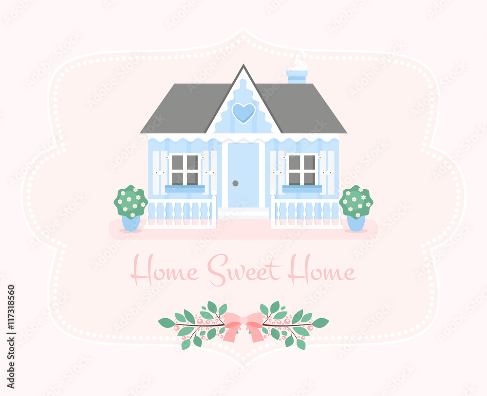 Home sweet home illustration Home sweet home illustration
