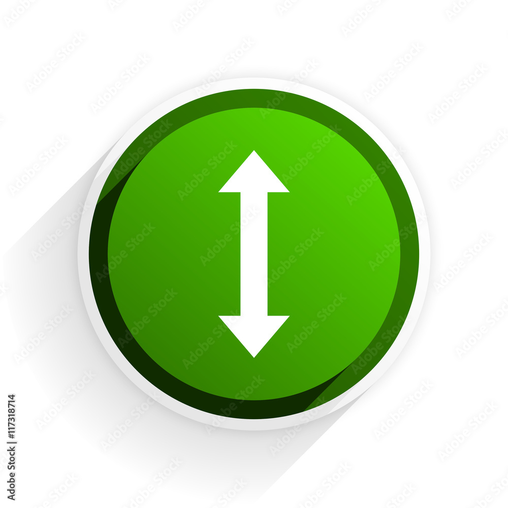 arrow flat icon with shadow on white background, green modern design web element arrow flat icon with shadow on white background, green modern design web element