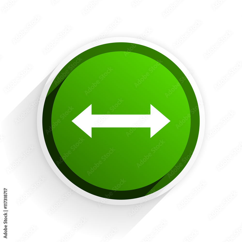arrow flat icon with shadow on white background, green modern design web element arrow flat icon with shadow on white background, green modern design web element