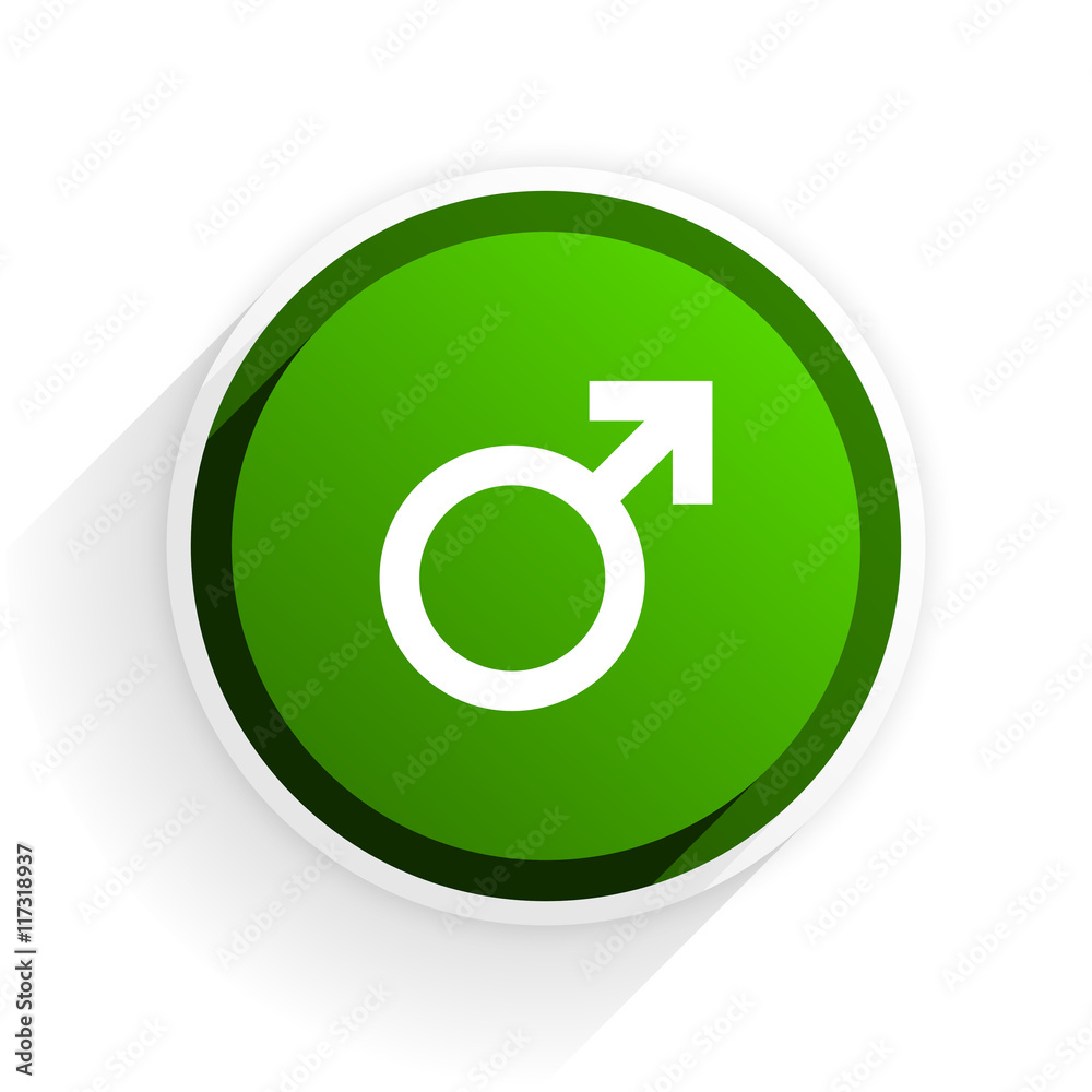 male flat icon with shadow on white background, green modern design web element male flat icon with shadow on white background, green modern design web element