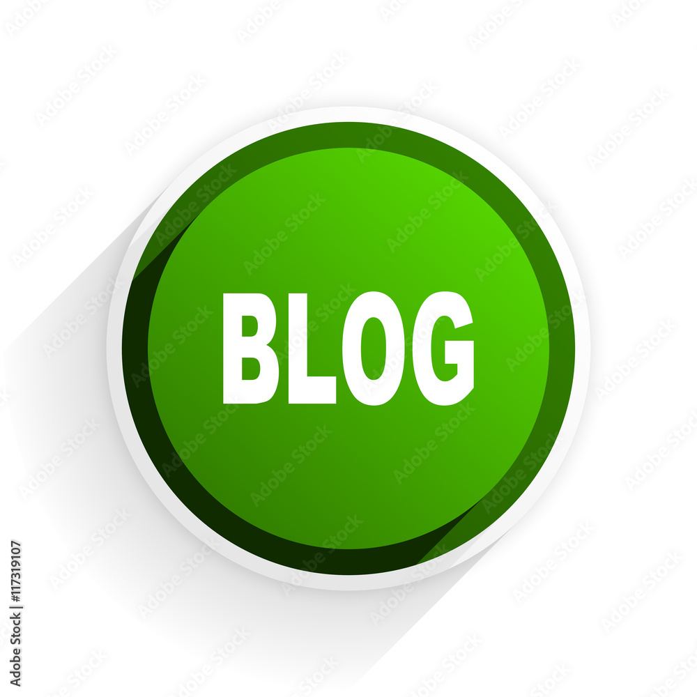 blog flat icon with shadow on white background, green modern design web element blog flat icon with shadow on white background, green modern design web element