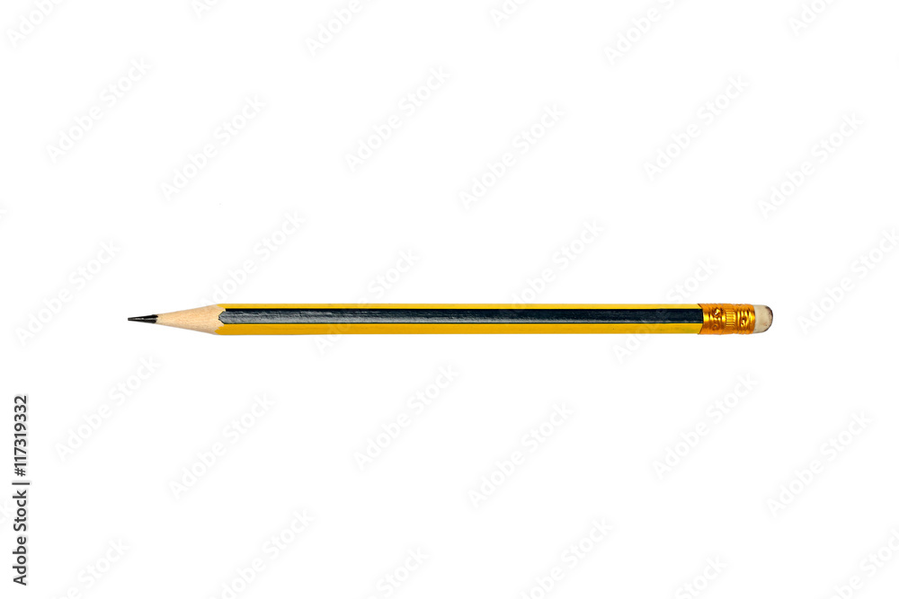 Pencil isolated on pure white background Pencil isolated on pure white background