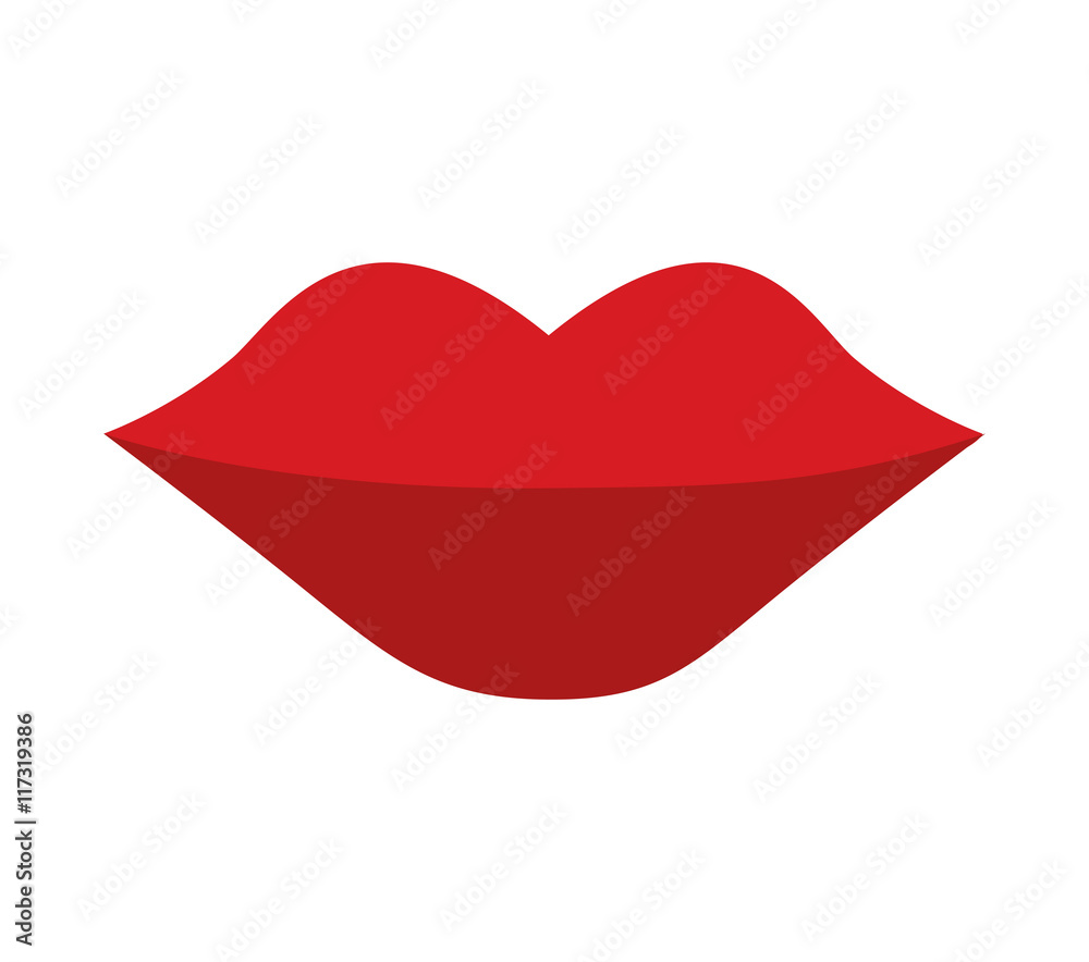 lips female isolated icon lips female isolated icon