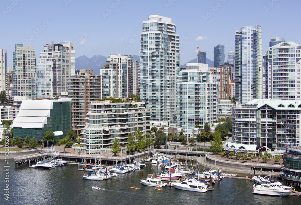 Naklejka premium Vancouver's Marina