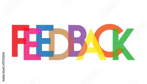 FEEDBACK letter full color