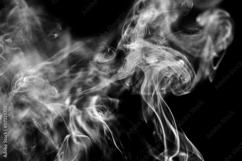 Movement of white smoke. Movement of white smoke.